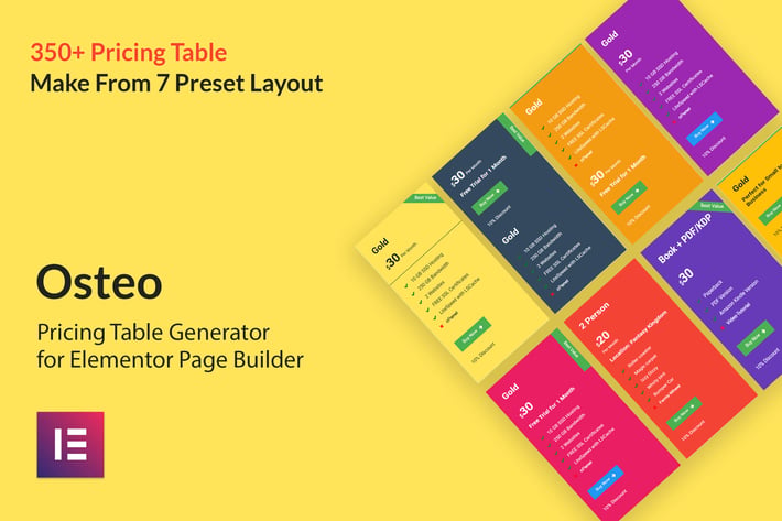 Osteo - Pricing Table for Elementor
