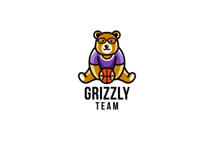Grizzly Team Logo Template