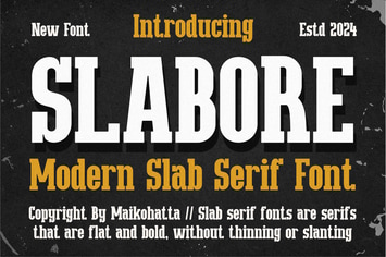 Slabore - Modern Slab Serif Font