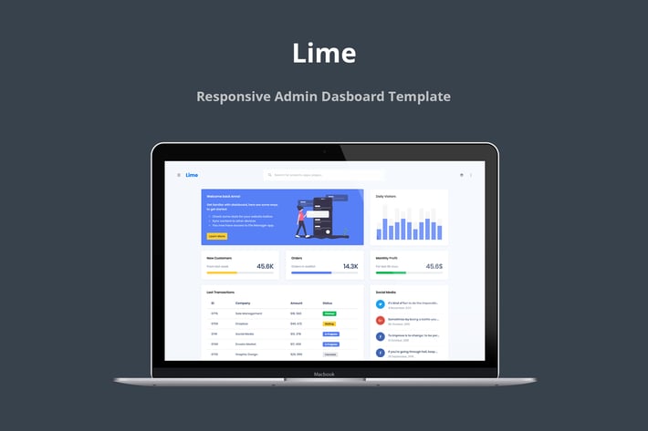 Lime - Responsive Admin Dashboard Template