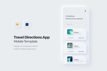 Travel & Booking Mobile App UI Kit Template 1