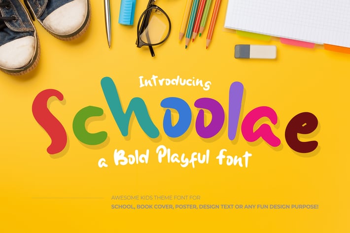 Schoolae Bold Playful Font
