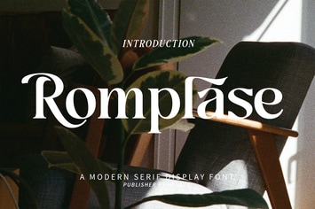 Modern Serif Display Font - Romplase