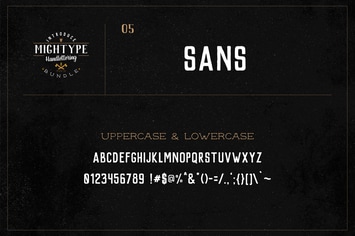 Mightype 05 - Sans