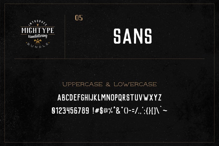 Mightype 05 - Sans