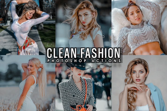 Clean Portrait  Photoshop Actions