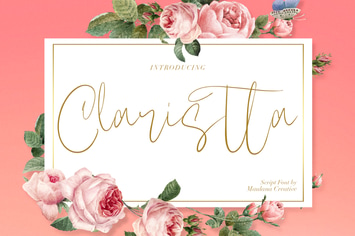 Claristta - Handwritten Brush Font