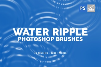 45 Water Ripple Photoshop Brushes