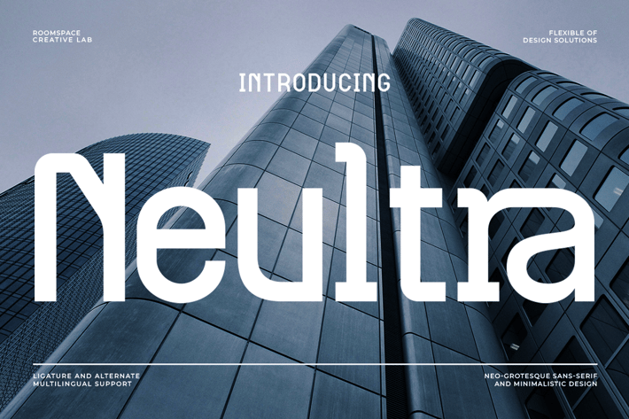 Neultra – Modern Futuristic Sans Serif Logo Font 