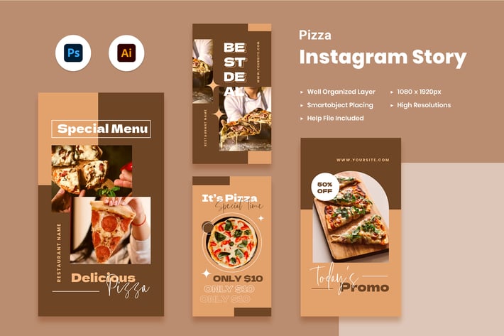 Pizza Instagram Stories
