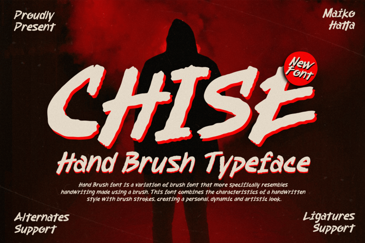 Chise - Hand Brush Typeface