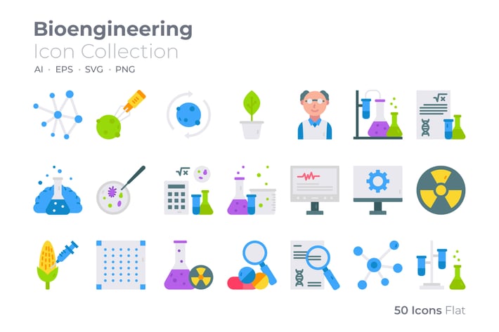 Bioengineering Color Icon