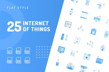 Internet of Things Flat Icons