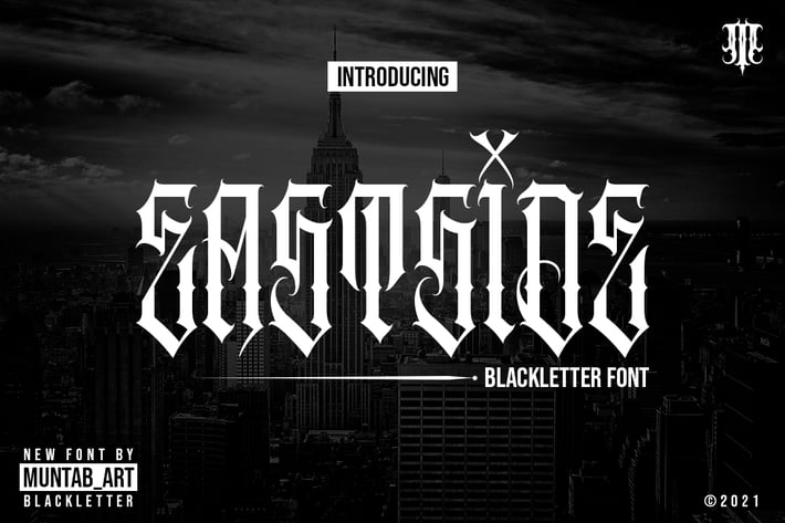 Eastside | Blackletter font