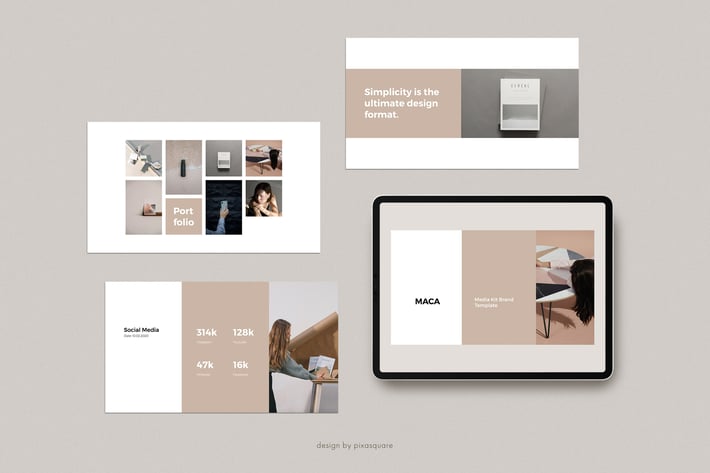 MACA - Powerpoint Media Kit Branding Template