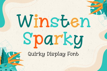 Winsten Sparky - Fun Display Font