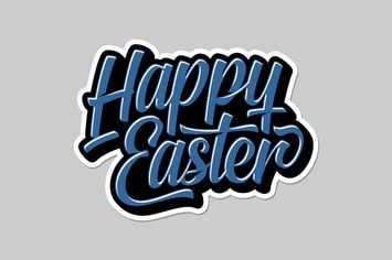 Happy Easter Lettering 2