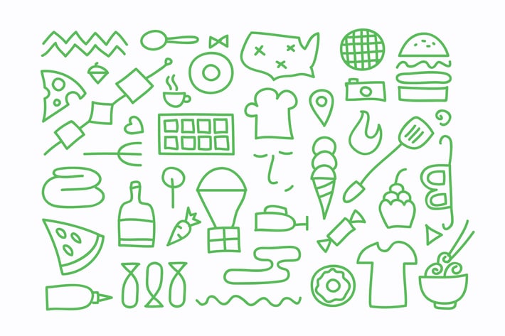 Cooking Green Icons