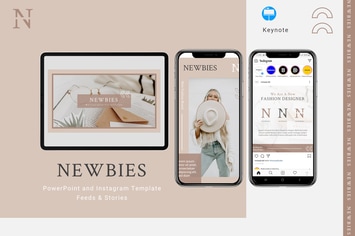 Newbies - Keynote & Instagram Template