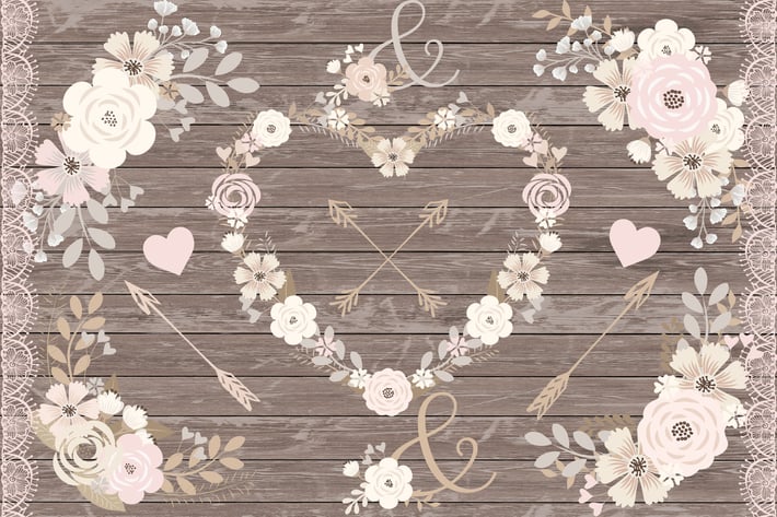 Floral clipart, Spring flower clipart