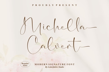 Michella Calvert Signature Font