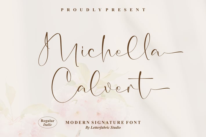 Michella Calvert Signature Font