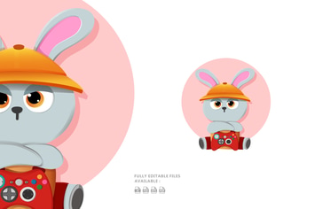 Bunny Cute Character Illustration