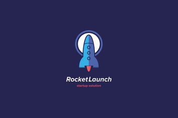 Rocket Launch Logo Template