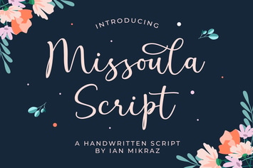 Missoula Script - A Handwritten Script