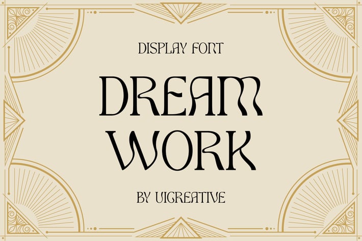 Dream Work Classic Modern Serif Typeface