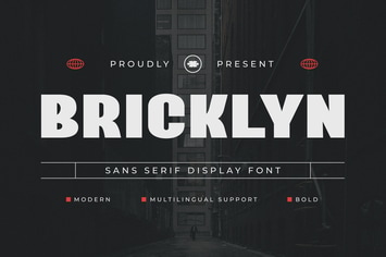 Bricklyn - Modern Display Sport Sans Font 