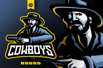Cowboy Mascot Logo