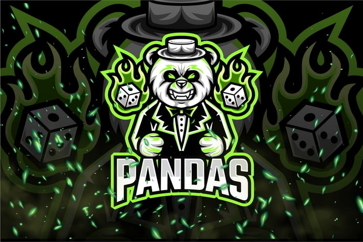 Panda E-Sport and Sport Logo Template