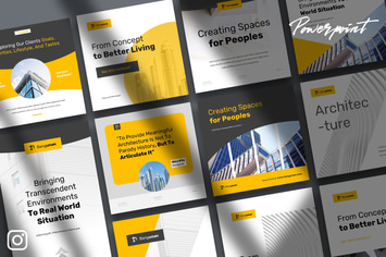 Bangunan - Architecture Instagram Kit Powerpoint