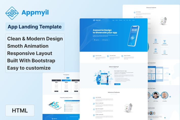 Appmyil - App Landing Template