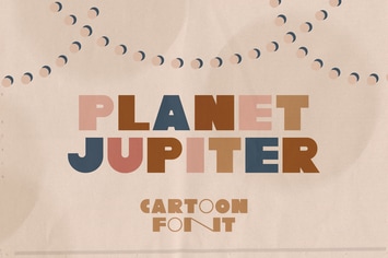 Planet Jupiter Typeface