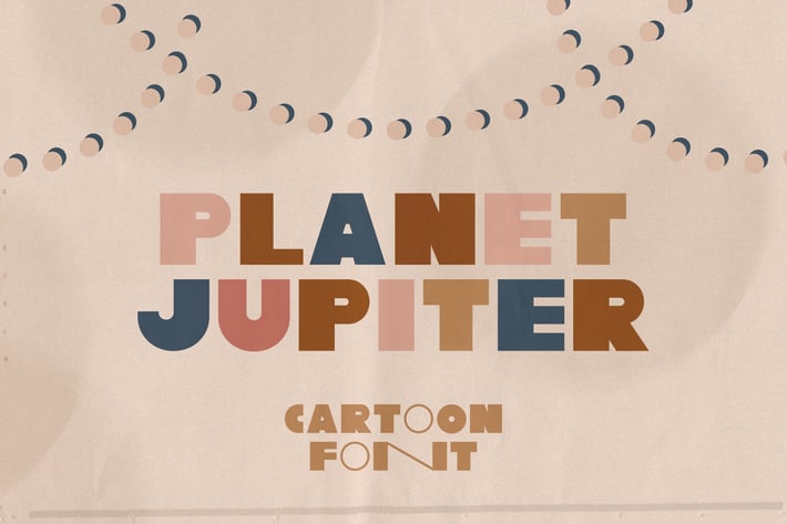 Planet Jupiter Typeface