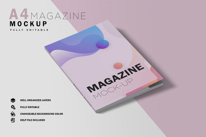 Closed Magazine Mockup V.8