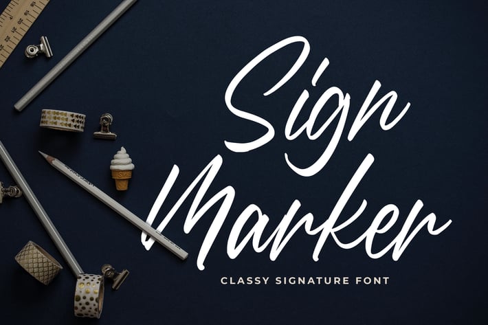 Sign Marker - Classy Signature Font