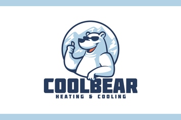 Cartoon Polar Bear Wearing Sunglasses Mascot Logo