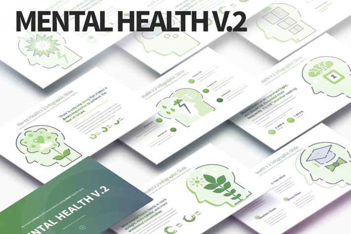 Mental Health V.2 - PowerPoint Infographics Slides