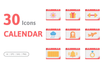 30 Calendar Icons