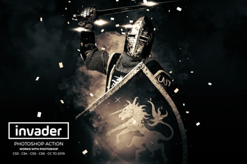  Invader Photoshop Action