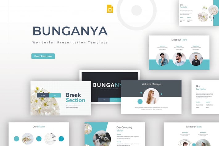Bunganya - Google Slides Template