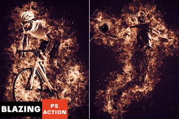 Blazing Photoshop Action
