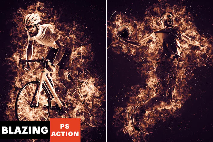Blazing Photoshop Action