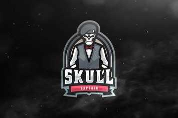 Skull Captain Sport Esports Logos