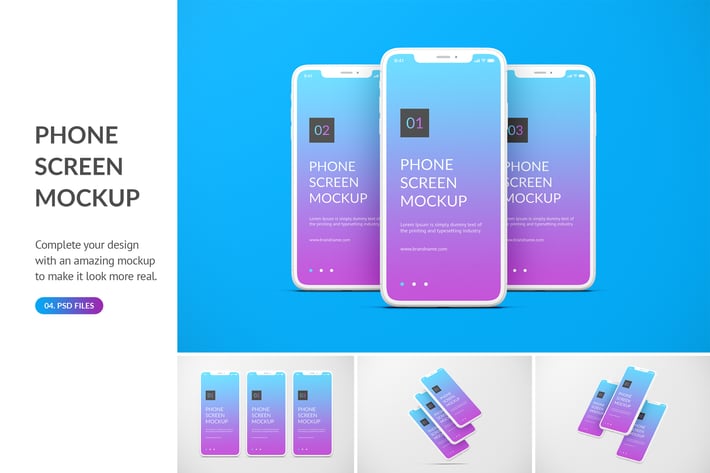 Unicolor Phone Mockup