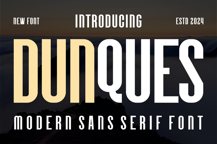Dunques - Modern Sans Serif Font