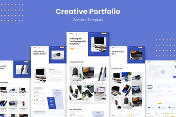 Creative Portfolio Website Template for your next 